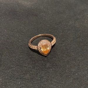 Yellow stone ring